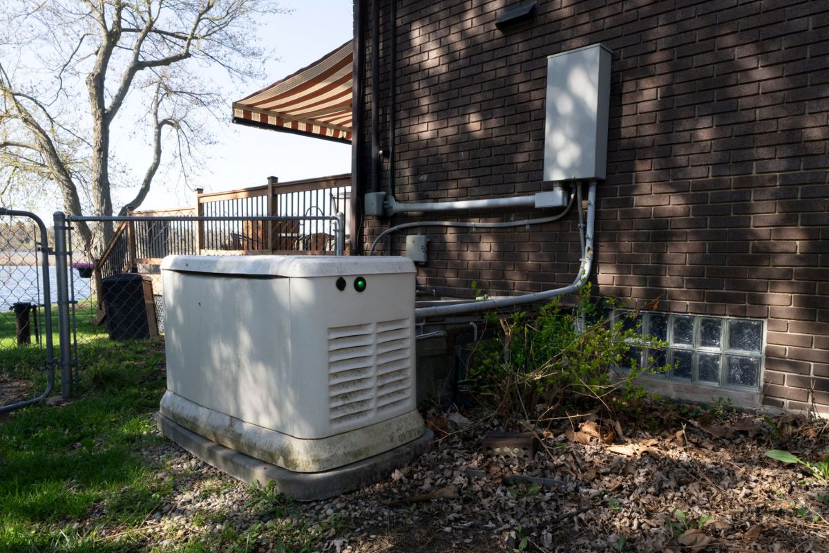 A residential generator.
