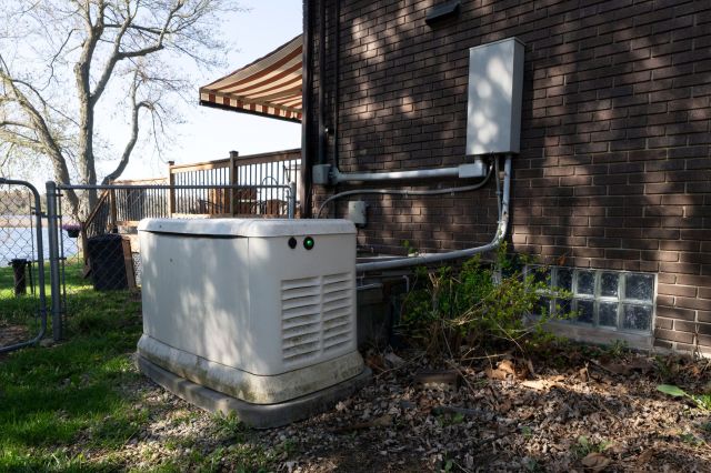 A residential generator.