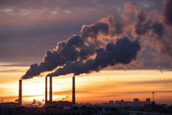 A gas-fired power plant.