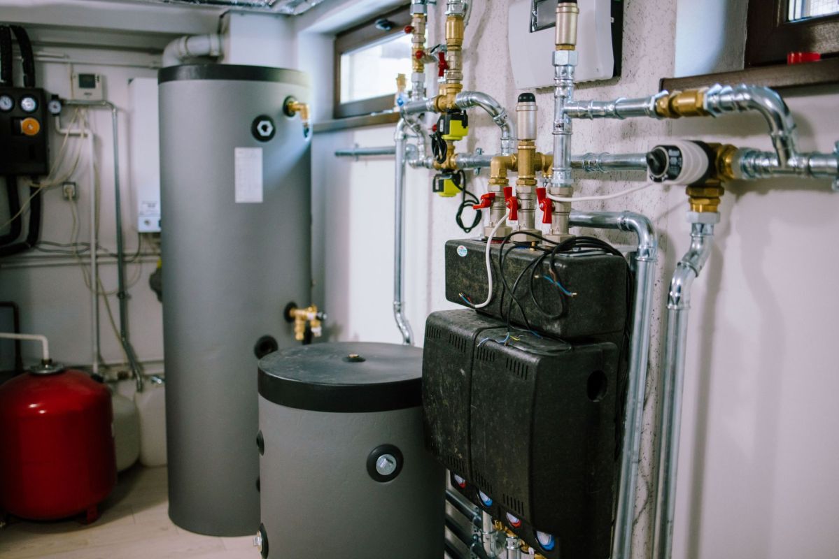 A heat pump water heater.