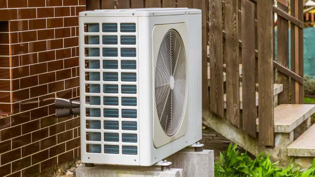 An outdoor AC unit.