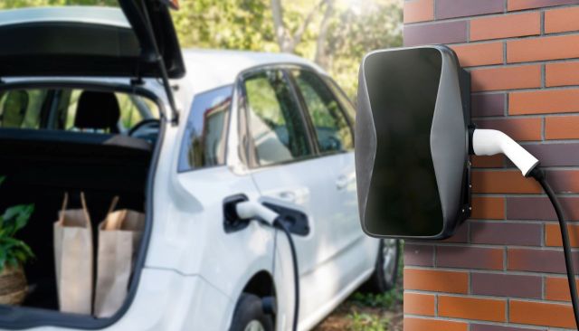 A home EV charger.