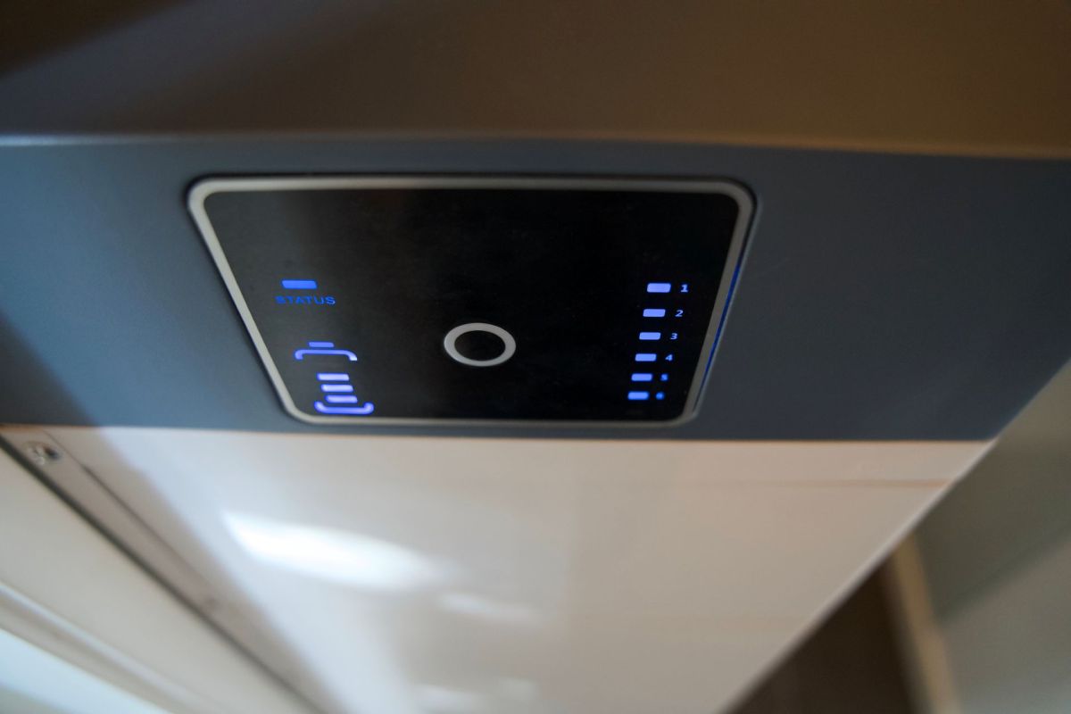 A home battery for solar storage.