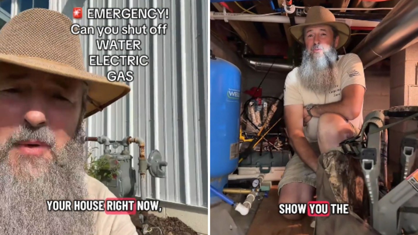 A person talking about utility shutoffs.
