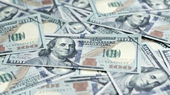 Many hundred dollar bills.