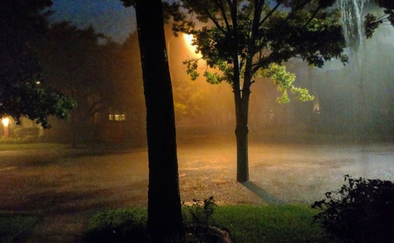 Flooding during a hurricane.