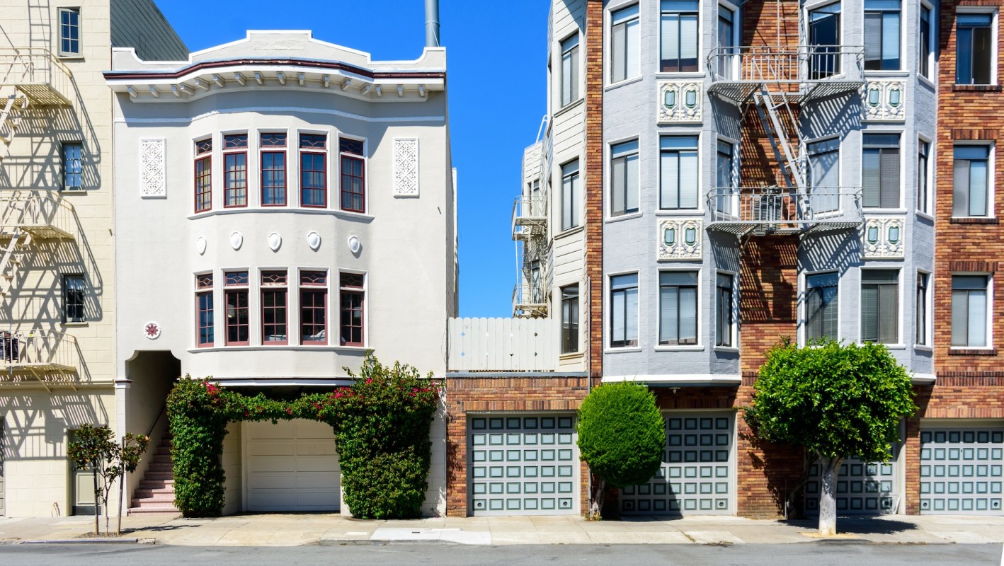 Two residential buildings in San Francisco.