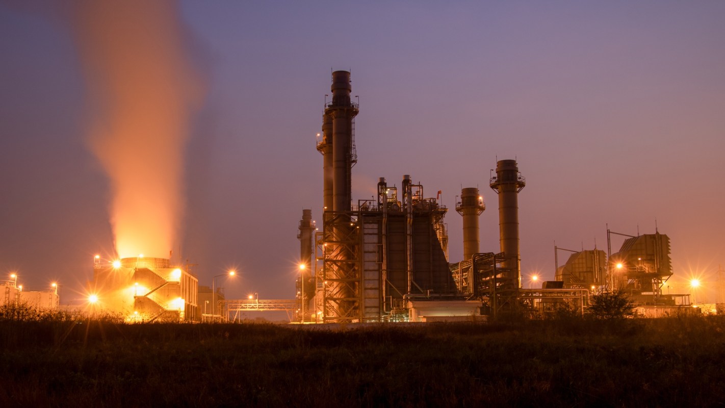 An industrial facility.
