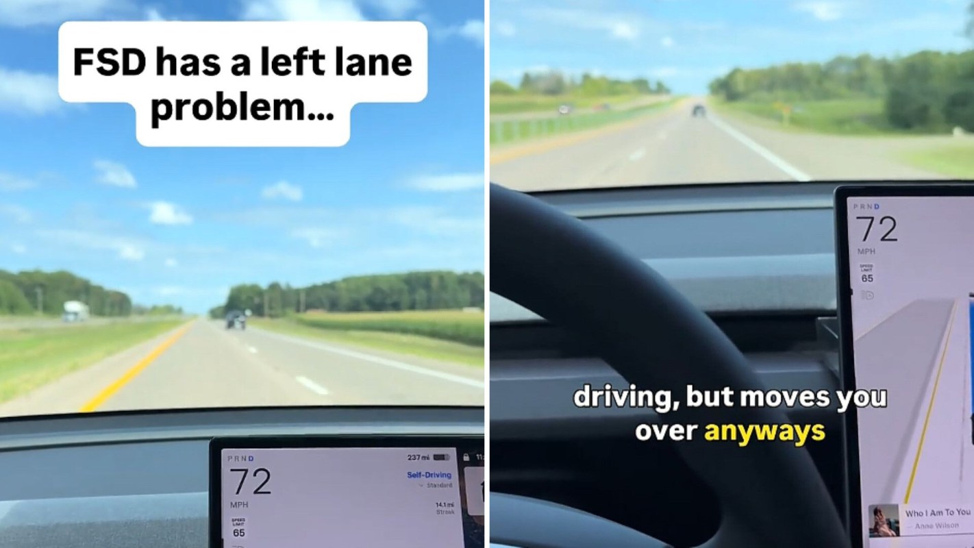 A view of a highway with a dashboard display showing speed and navigation details.