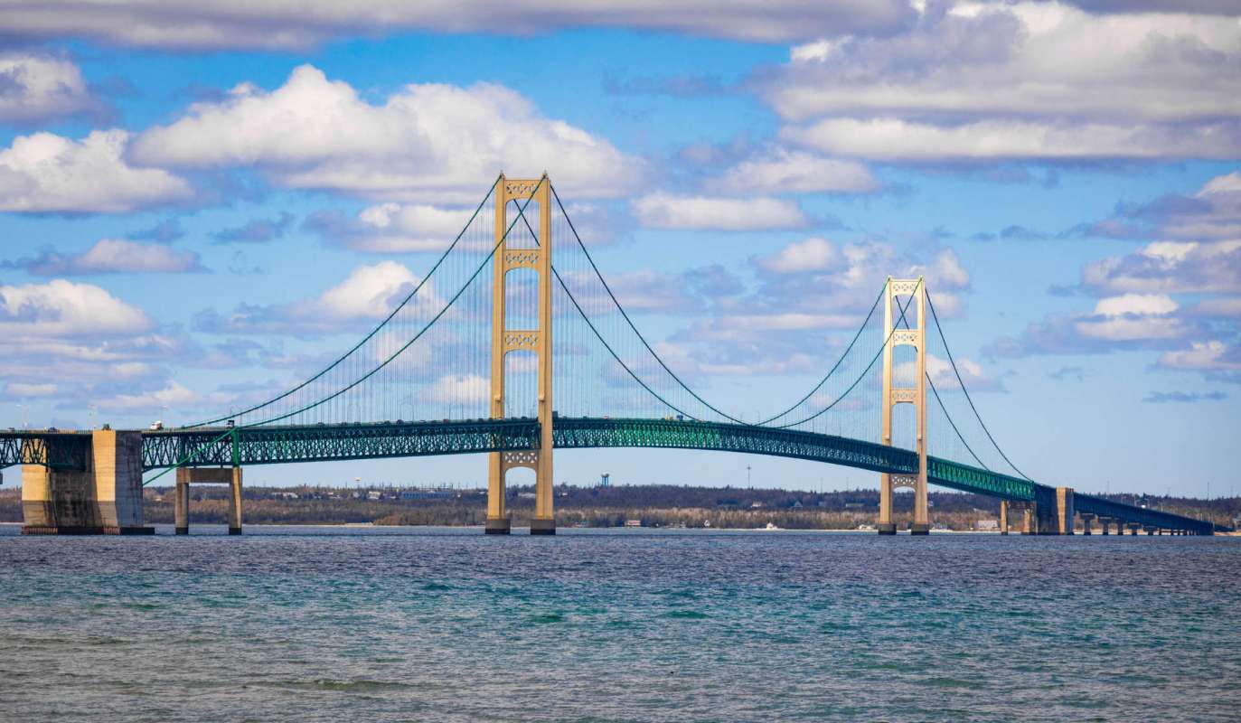 The Mackinac Bridge.