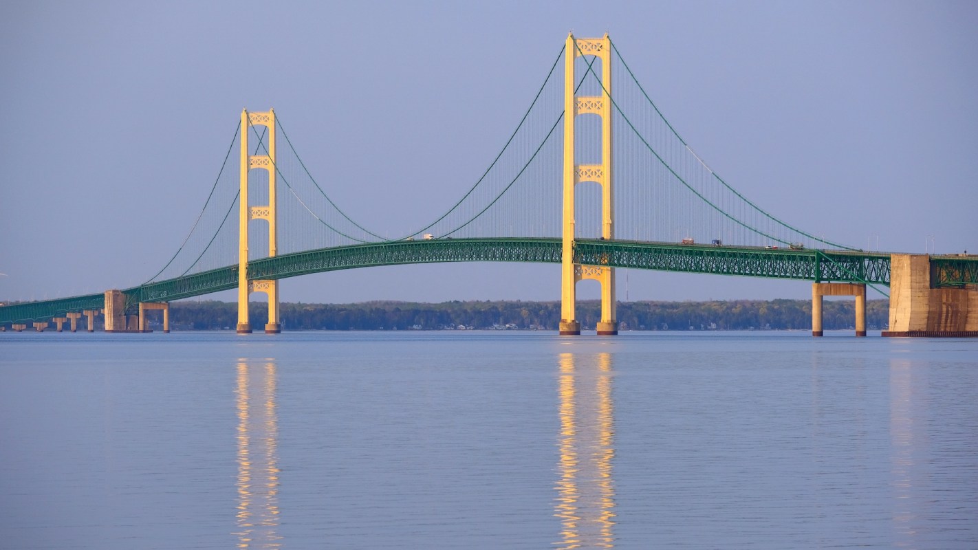 The Mackinac Bridge.