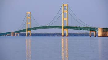The Mackinac Bridge.