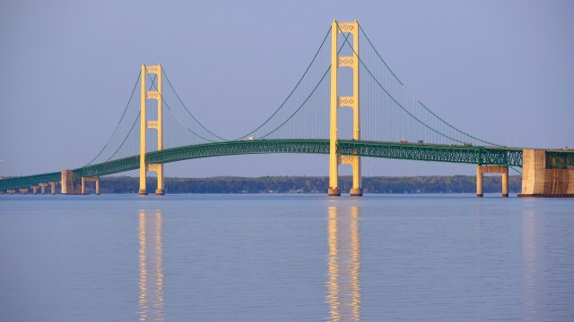 The Mackinac Bridge.