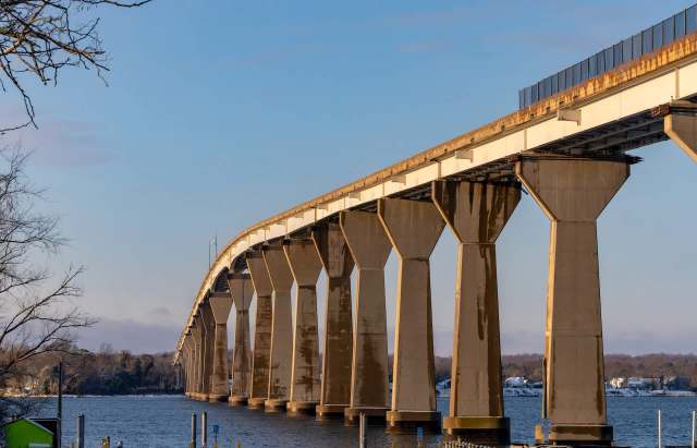 Gov. Thomas Johnson Bridge in Solomons, Maryland.