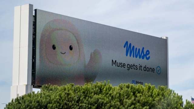 A billboard for Meta's Muse AI.