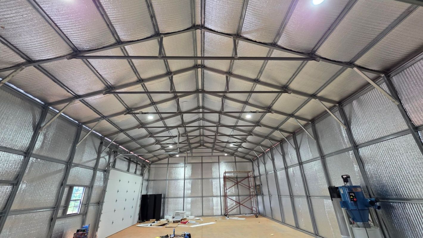 Installation in a metal building.
