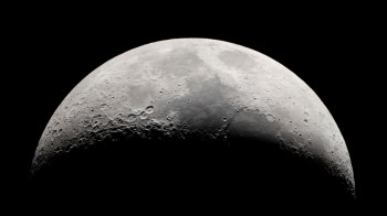 The moon.