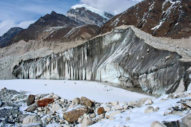 A glacier in Nepal.