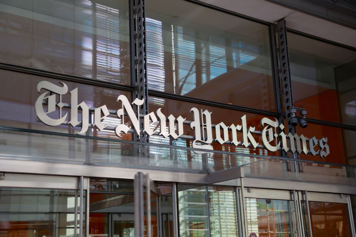 The New York Times building.