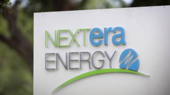 A NextEra energy sign.