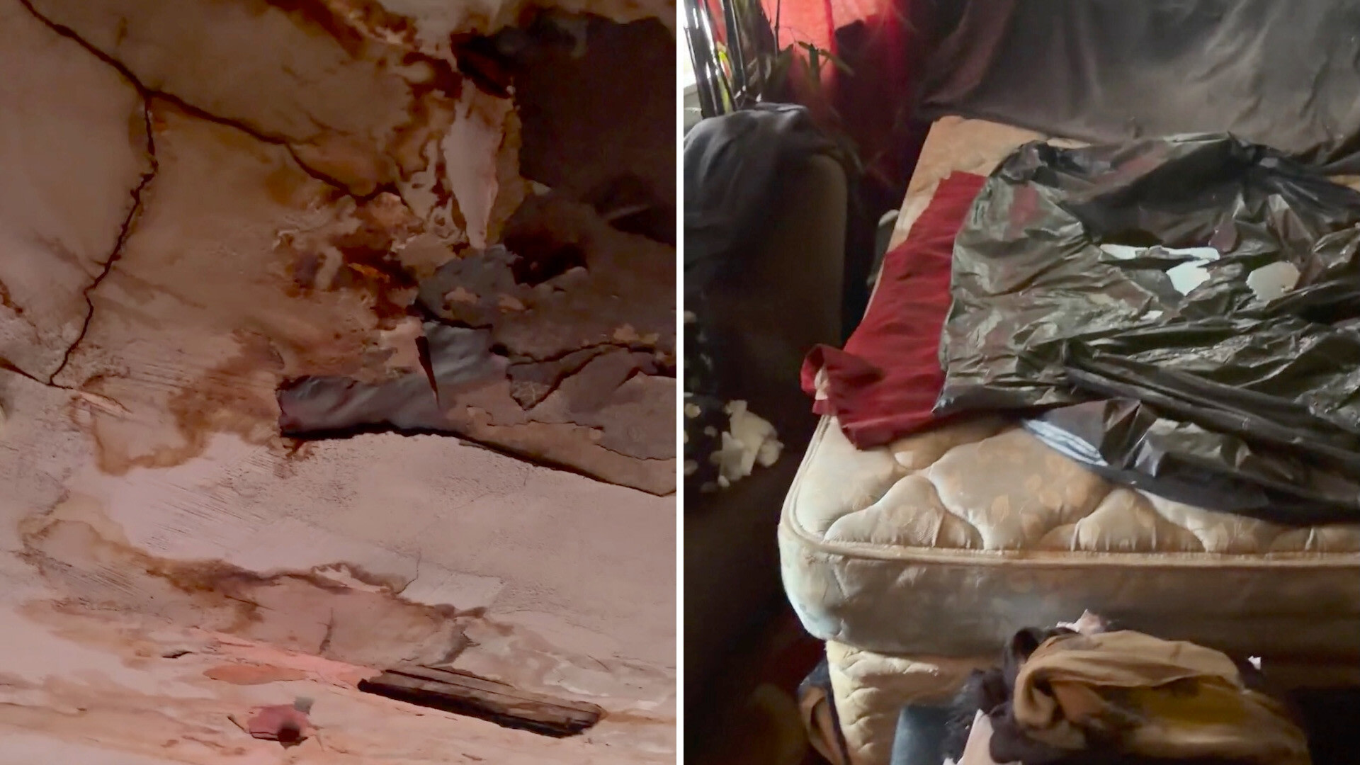 Philadelphia landlord ignores collapsing ceiling, tenant urged to call building inspector