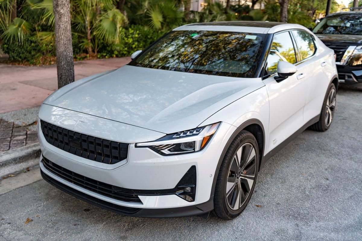 A Polestar 2 EV.
