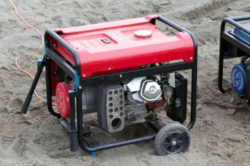 A portable generator.