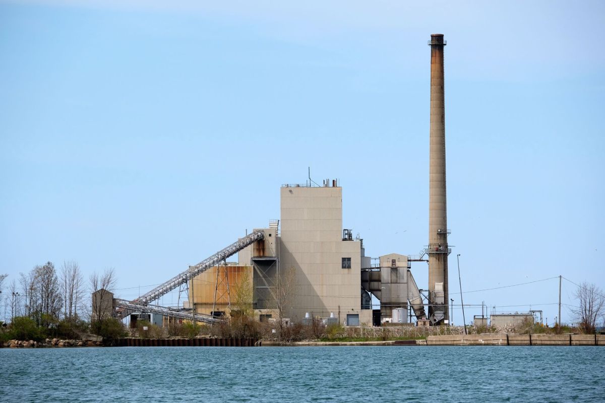 A power plant.