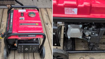 A Predator inverter generator.