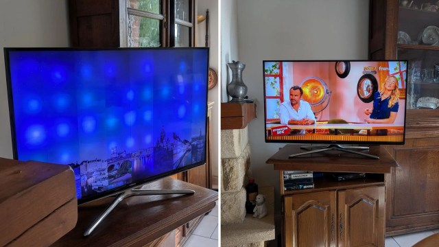 A repaired TV.