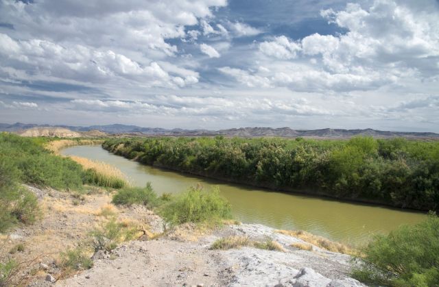 The Rio Grande at the Mexico-U.S. border.
