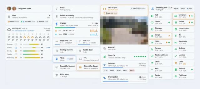 A Home Assistant dashboard.