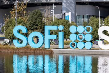A SoFi logo.
