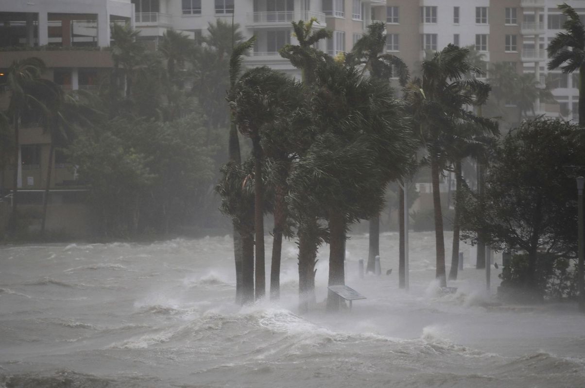 Storm surge in Miami.