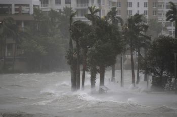 Storm surge in Miami.