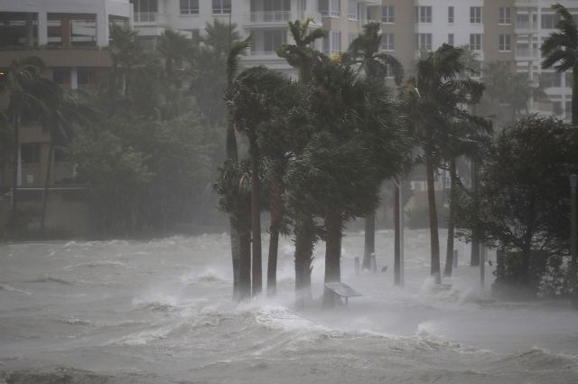 Storm surge in Miami.