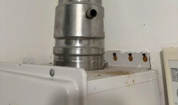 A tankless water heater.
