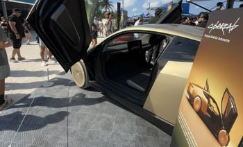 A Tesla Cybercab.