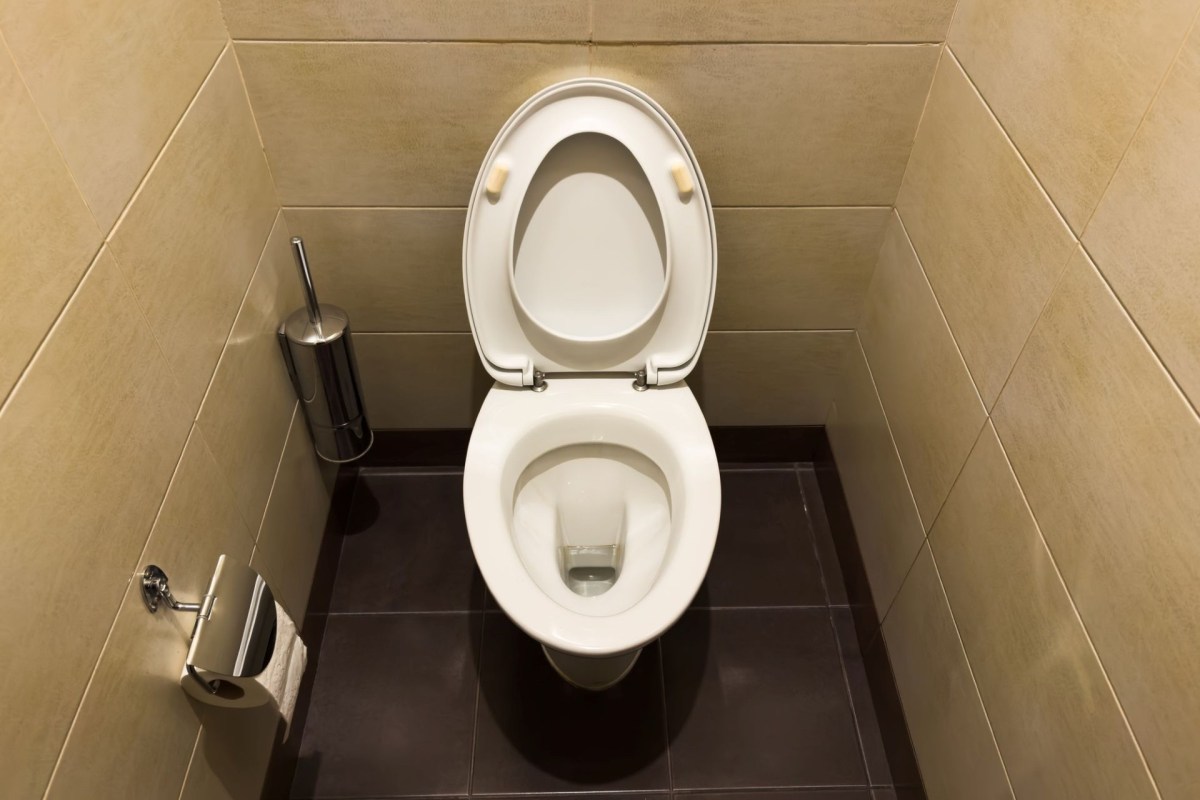 A toilet.
