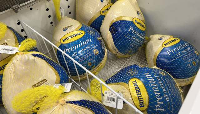 Butterball turkeys.