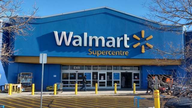 A Walmart store.