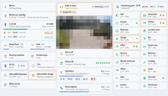A Home Assistant dashboard.
