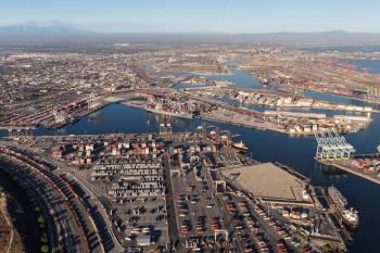 The Port of Los Angeles.