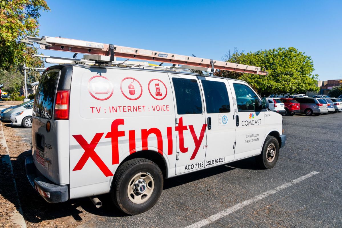 An Xfinity truck.
