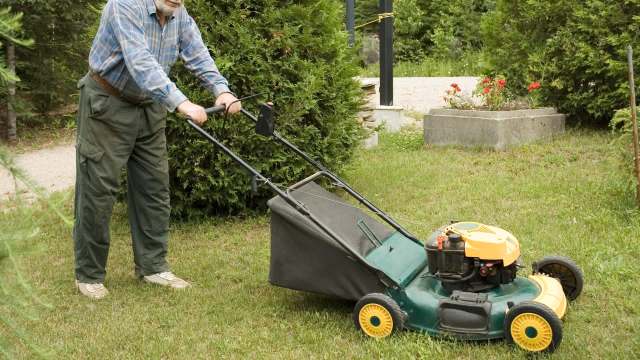 A 95-year-old won't give up mowing, but gas is making it harder than it has to be