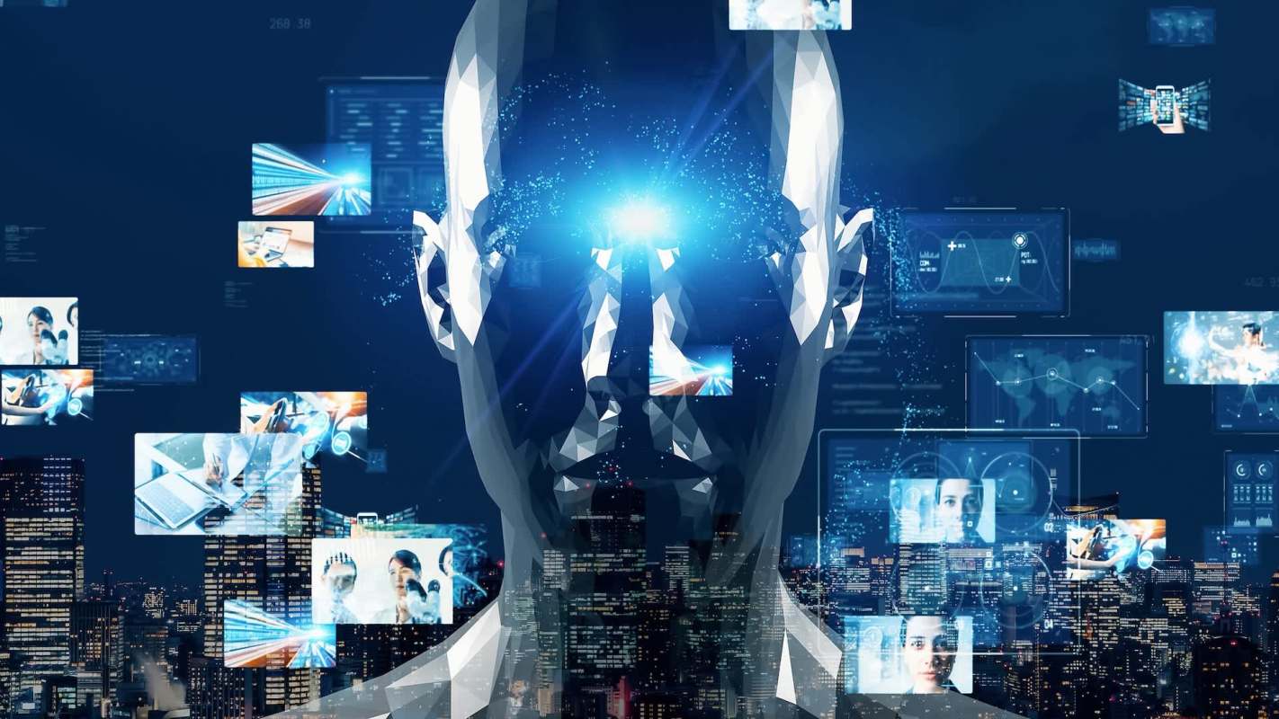 An AI digital representation of a communication network.