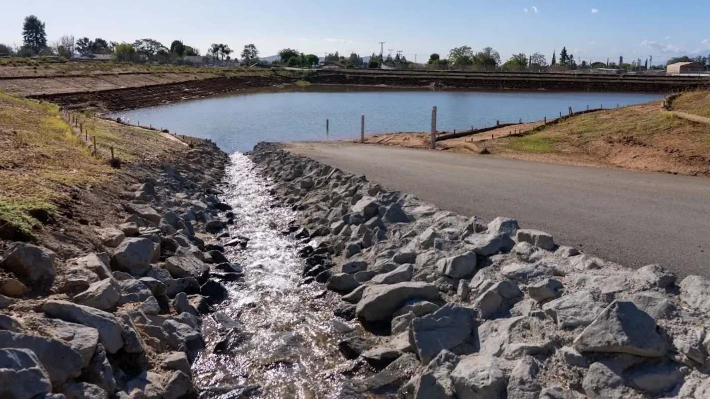 The County Line Road basin and turnout project.