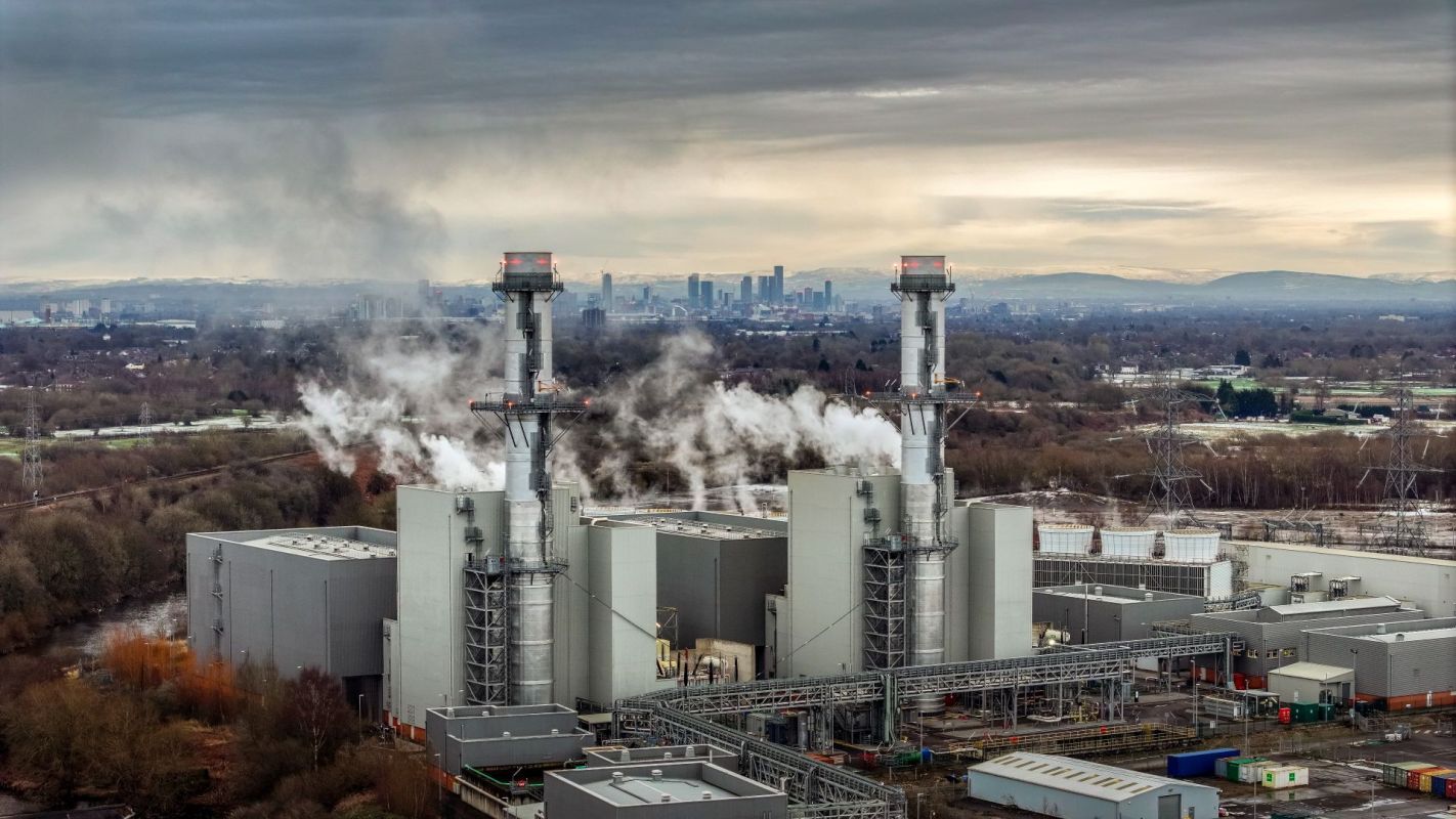 The Carrington Power Station in Manchester.