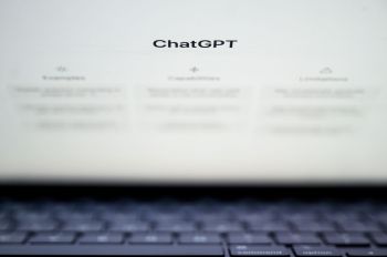 ChatGPT on a computer screen.