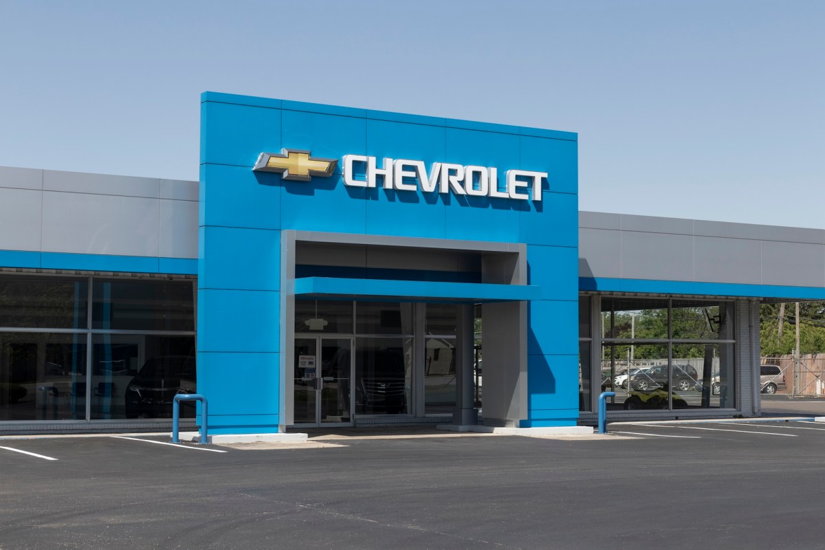 A Chevrolet dealership.